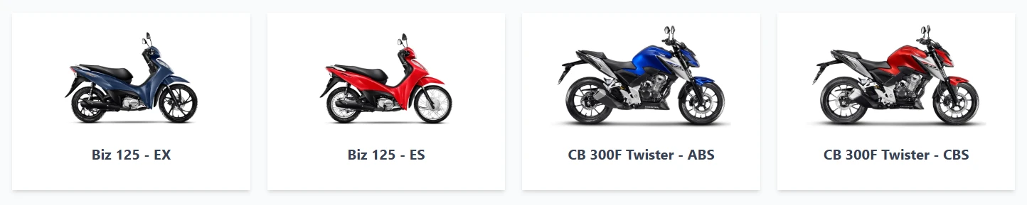 Novos parâmetros de controle para os grids de veículos e consórcios.